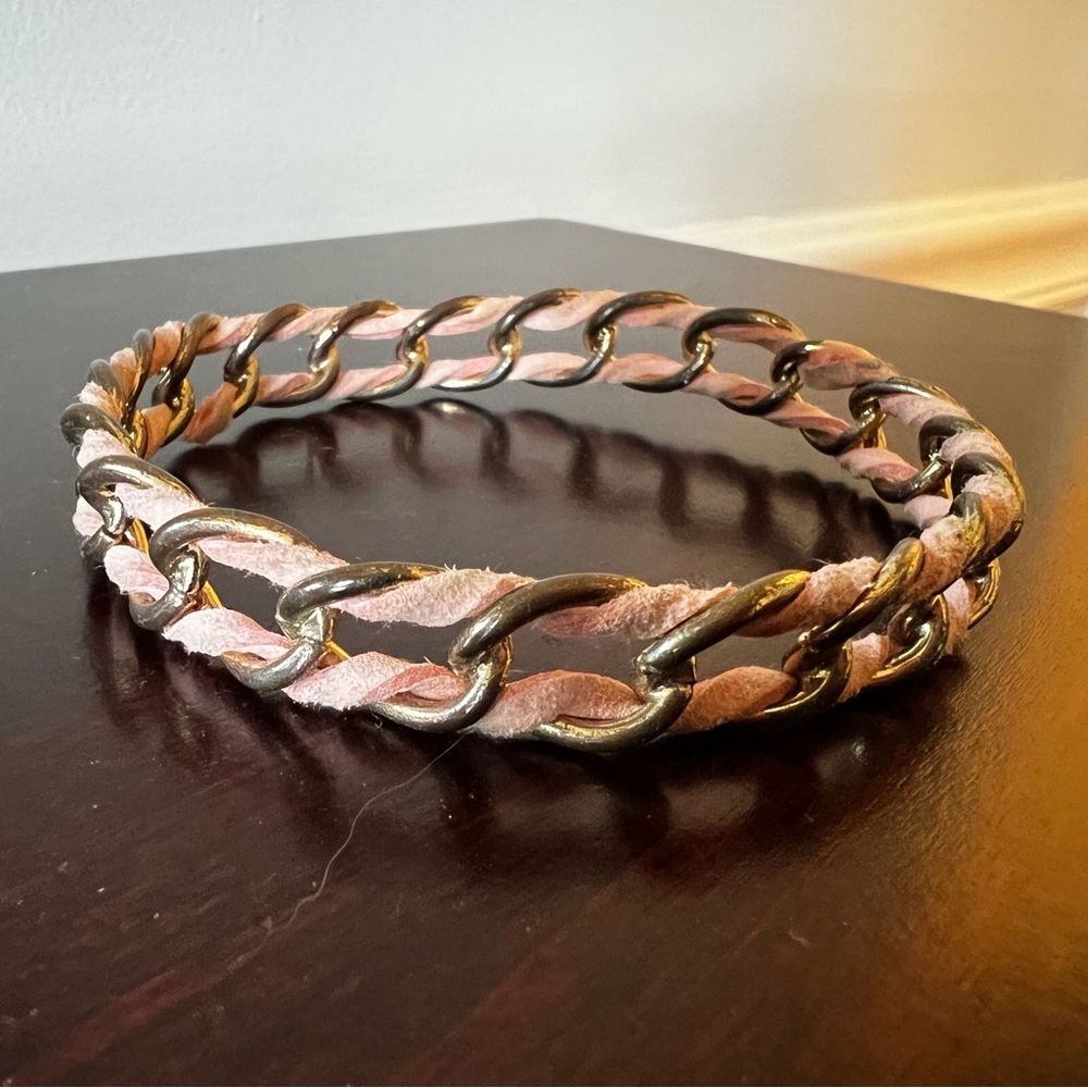 Gold and pink bracelet